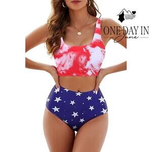 Adisputent Crop Bikini Swimsuit Size M